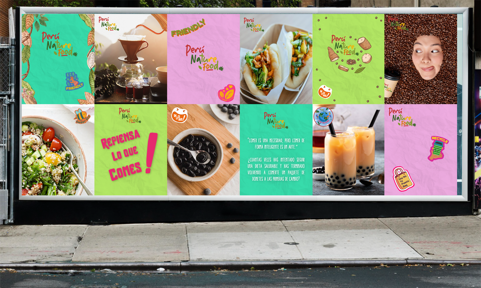 System of brand images and sizes